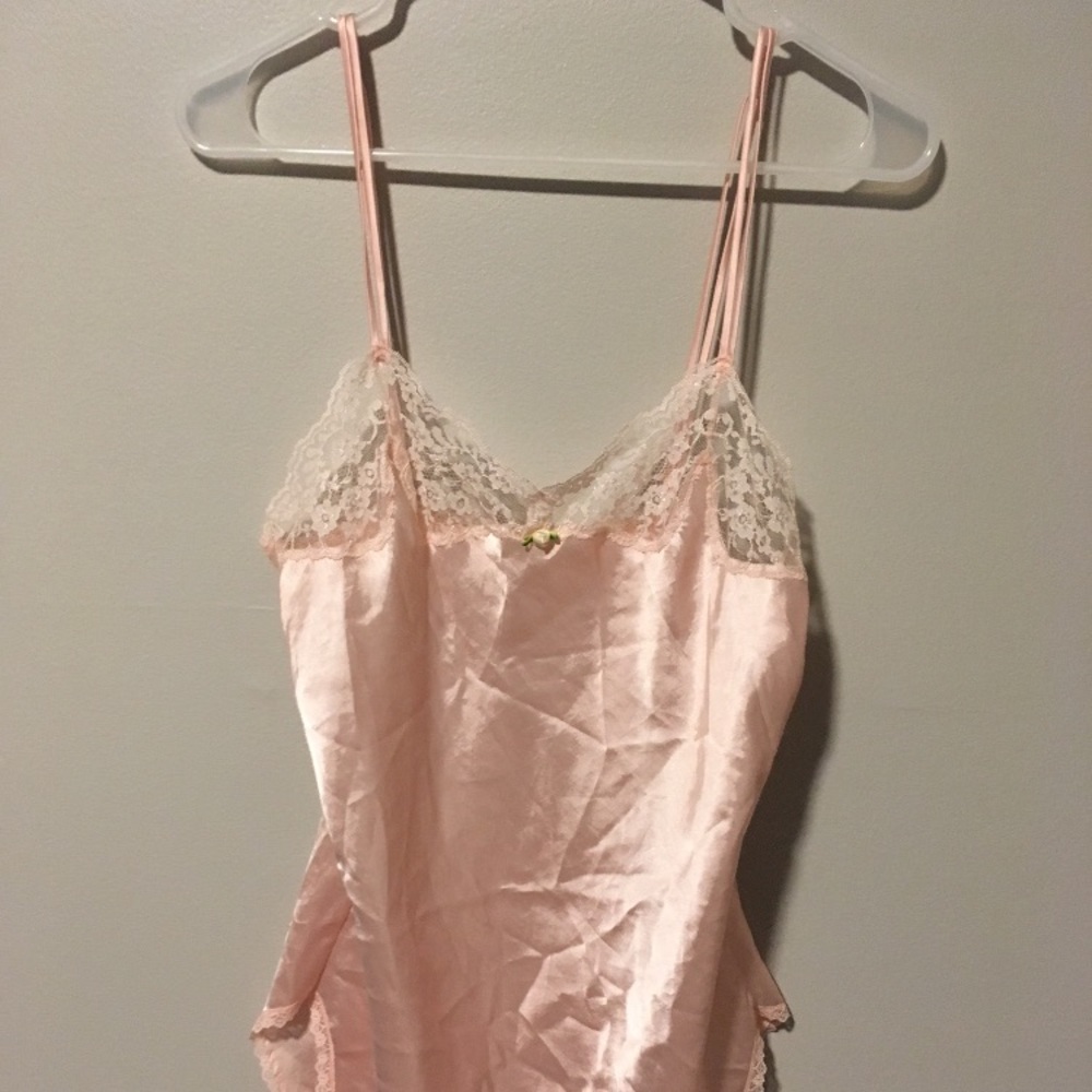 Light Pink Slip Lace Sexy Vintage Victoria’s Secret Lingerie